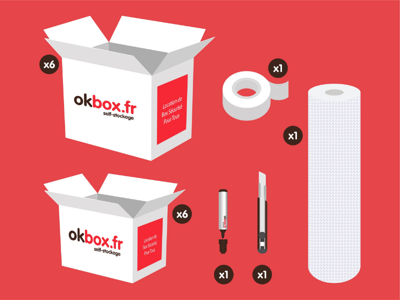 okbox garde meuble Rennes box stockage Pack S