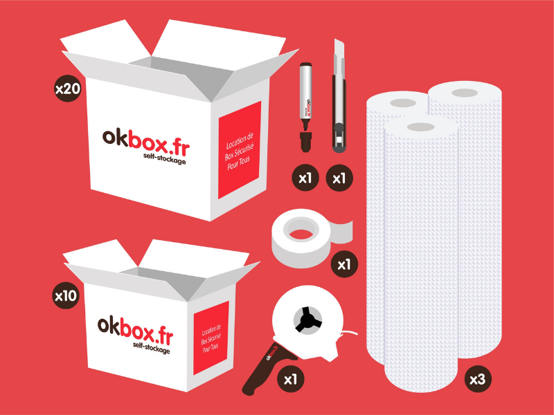 okbox garde meuble Rennes box stockage Pack L
