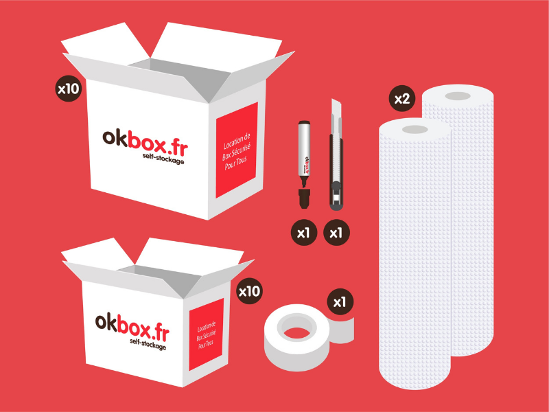okbox garde meuble Rennes box stockage Pack M